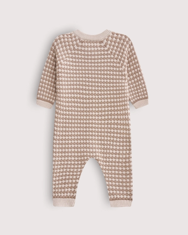 Комбинезон детский Loomknits Бежевые соты LW5507 2 Комбинезон детский Loomknits Бежевые соты LW5507