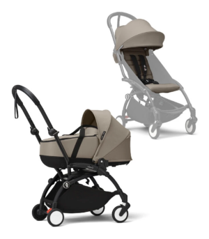 Коляска 2в1 Stokke YOYO3 люлька newborn shell черная рама