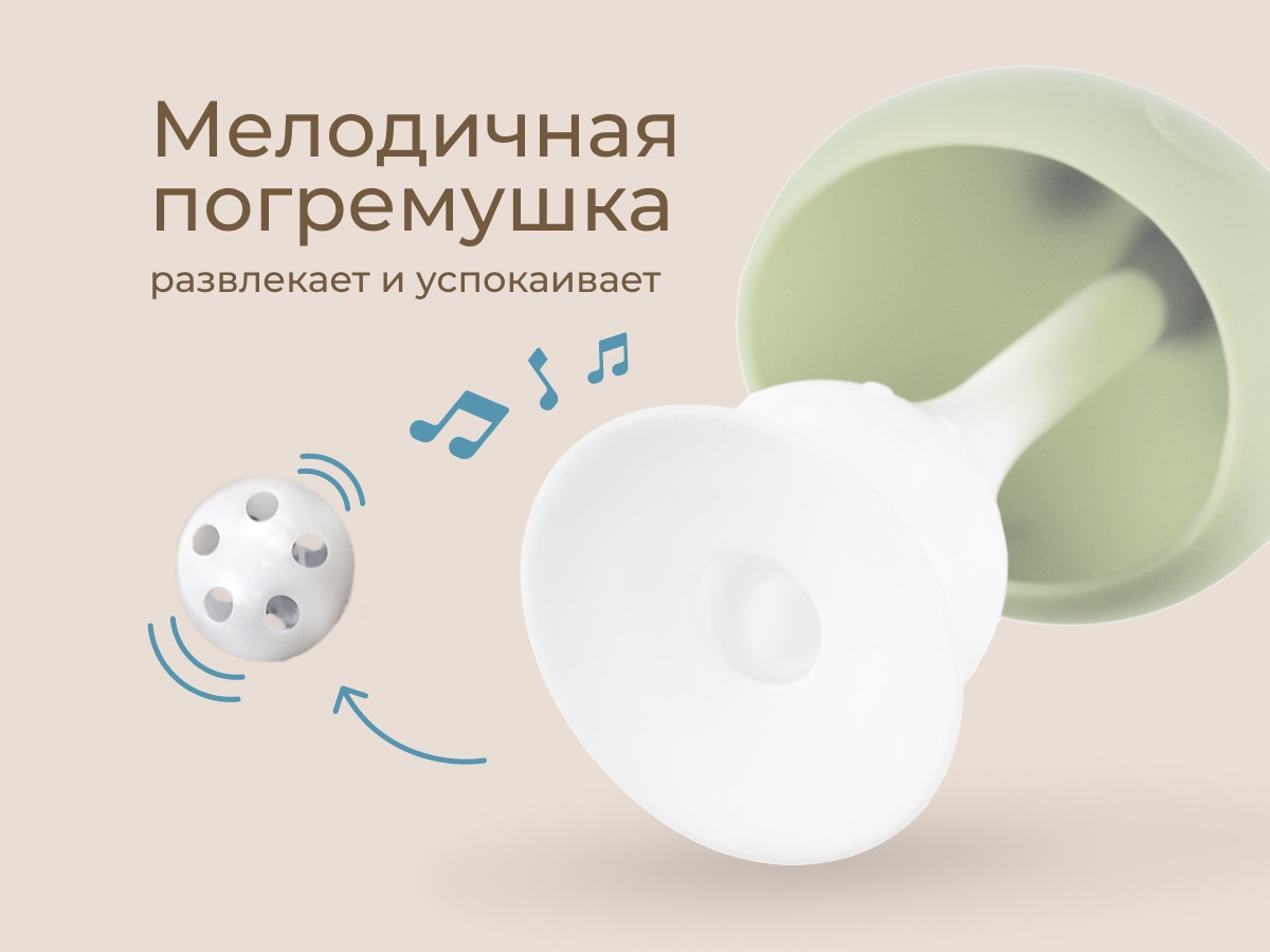 Прорезыватель Roxy Kids силиконовый Грибочек в футляре 7 Прорезыватель Roxy Kids силиконовый Грибочек в футляре