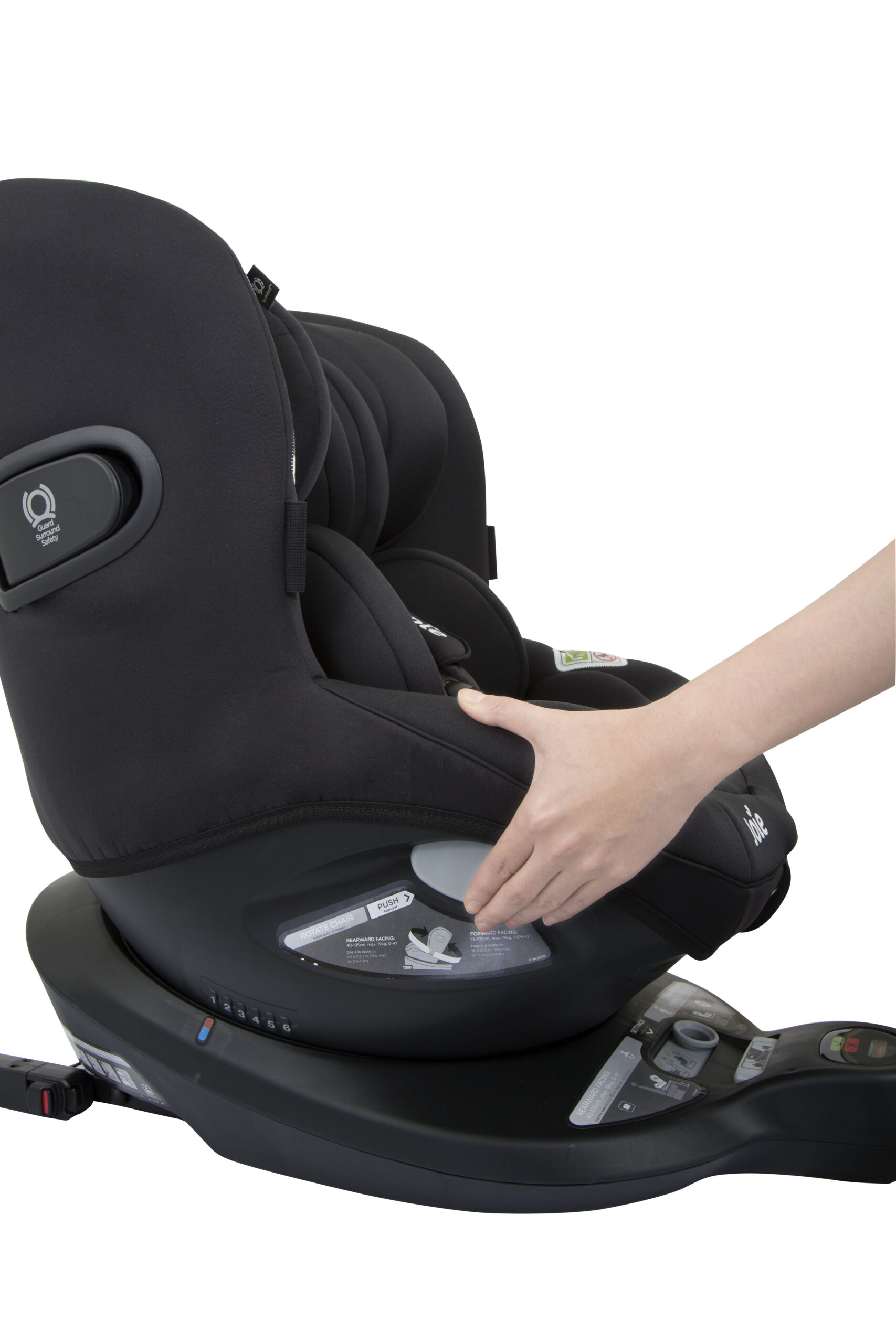 c1801aacol000_ispin360_coal_turnbutton2_cs_cc_hr Автокресло группы 0/1 Joie I-Spin 360 W/CP 15
