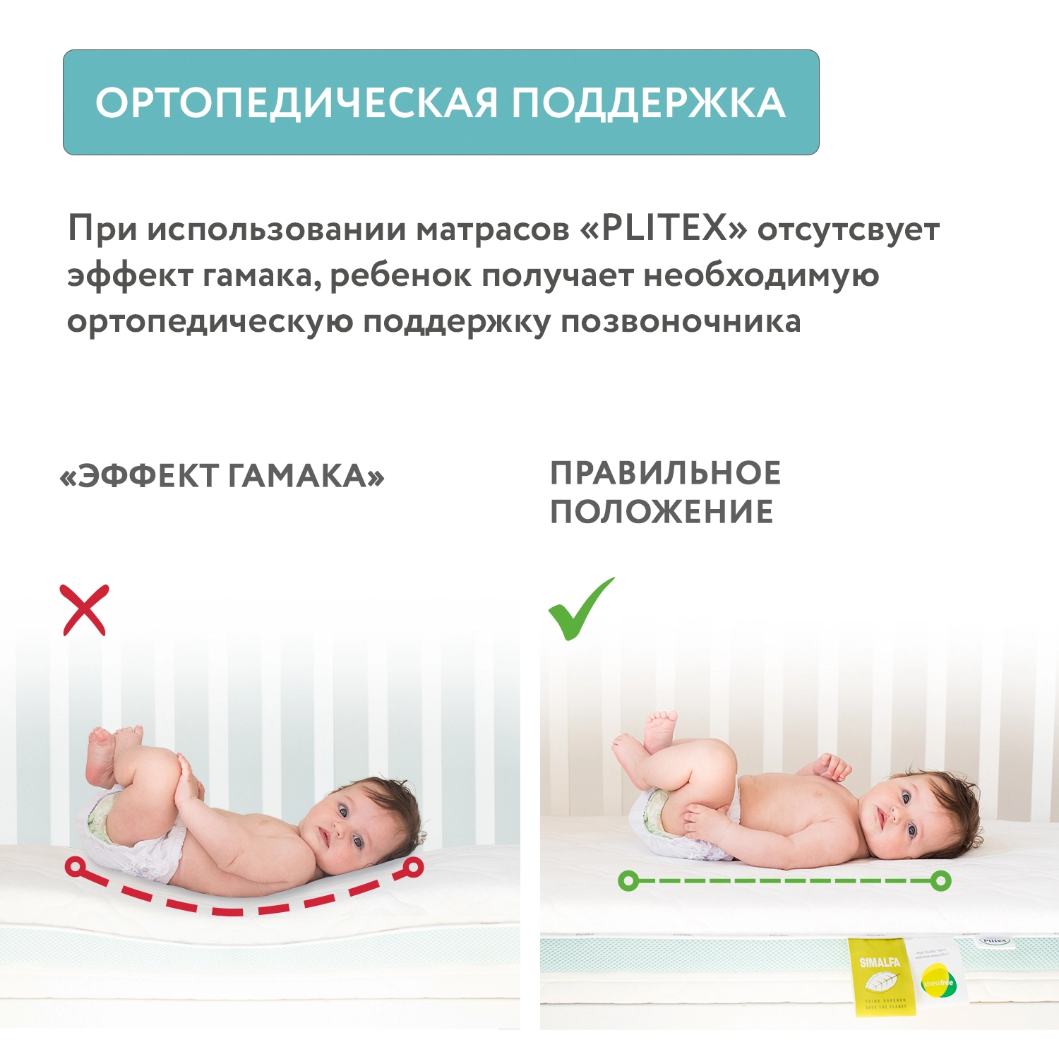 Матрас в кроватку PLITEX Eco Soft 119х60х12 4